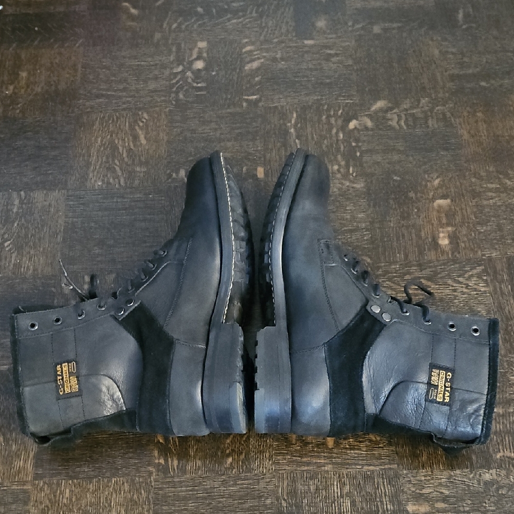 G-Star Men's Black Lace-Up Boots - Picture 7 of 9